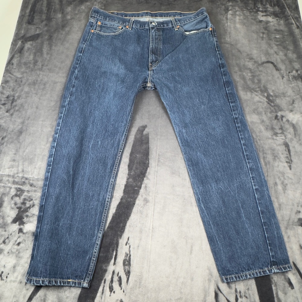 Levi's 505 Regular Fit Jeans Mens 40x30 Blue Straight Leg Denim